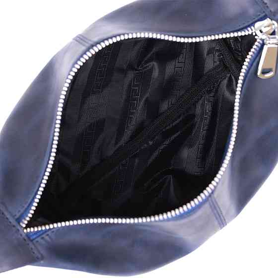 Добротна шкіряна косметичка Shvigel 16401 Синій Київ