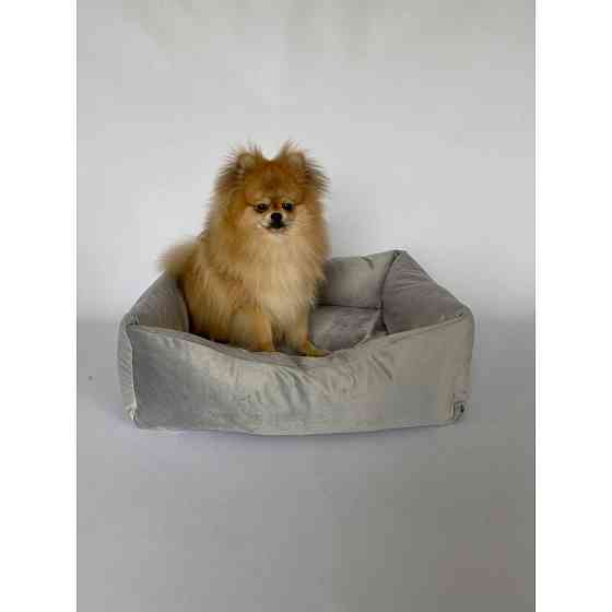 Лежанка для домашніх тварин собак та кішок велюр Incor Сірий 10041 XXL (110/80/22) Киев