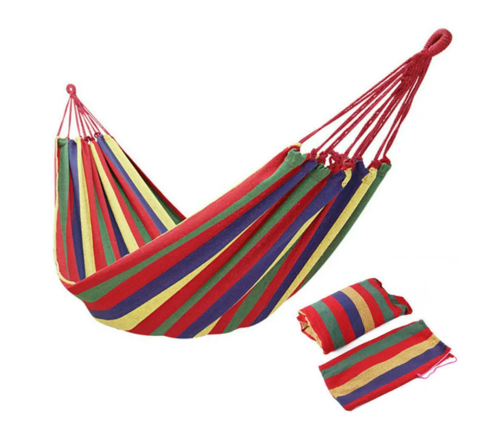 Гамак мексиканский с чехлом 200 * 80 см с полосками Київ - фото 1