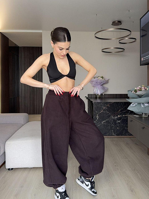 Жіночі теплі об'ємні штани "Аладін" з турецького полар флісу Одеса - фото 3