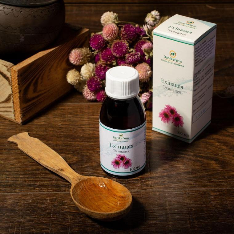 Натуральна домішка ДанікаФарм БАЖ Ехінацея 100 мл Київ - фото 1