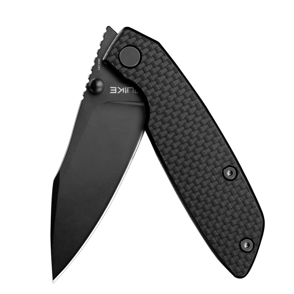 Ніж складаний туристичний Ruike P746-CB2, (8 см) 14C28N / G10 чорний Киев - изображение 9