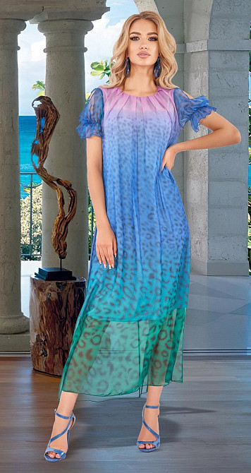 Шифонове плаття в довжині міді (46) Київ - фото 2