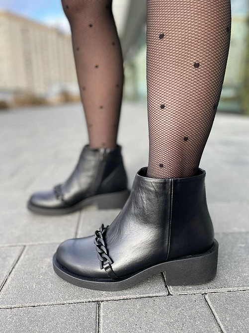 Без бренда Черевики жіночі ARLEN БК-14 чорні (зима, шкіра натуральна) (2789) 37р.38р.39р. 37 Коломия - фото 4