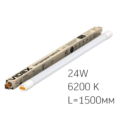 Лампа T8 24W G13 6200К 1,5м 220V матова LED Videx Житомир