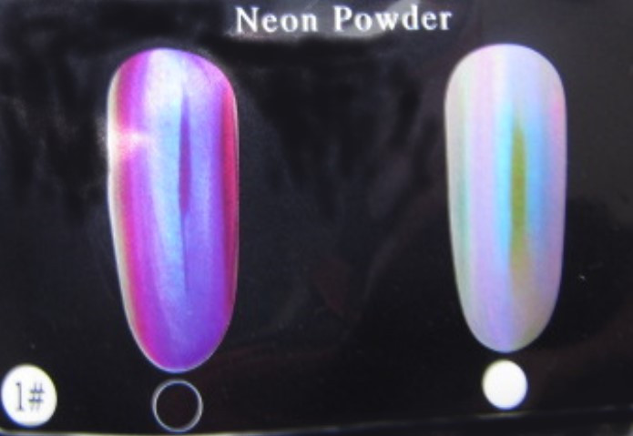 Втирка , пудра зеркальная неоновая (хвост русалки) лиловая с переходом в фиолетовый. Киев - изображение 1