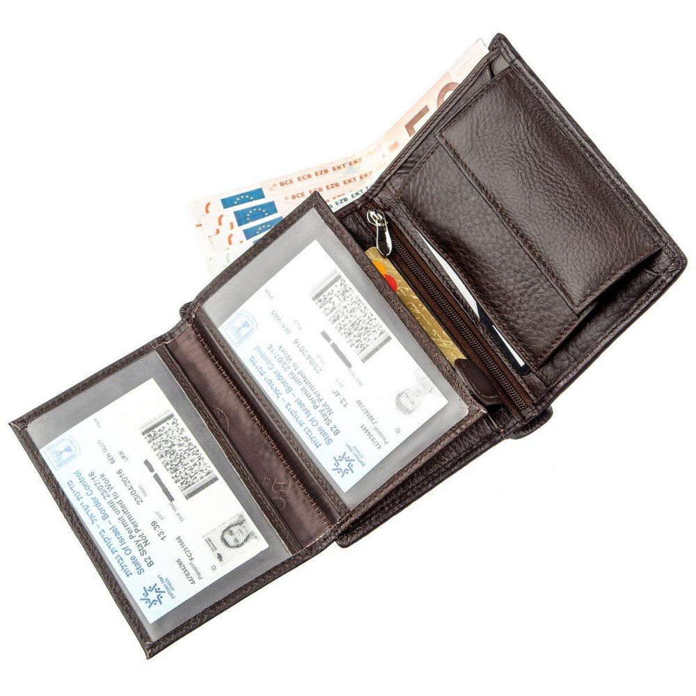 Современное мужское портмоне Boston 18825 Коричневый Киев - изображение 6