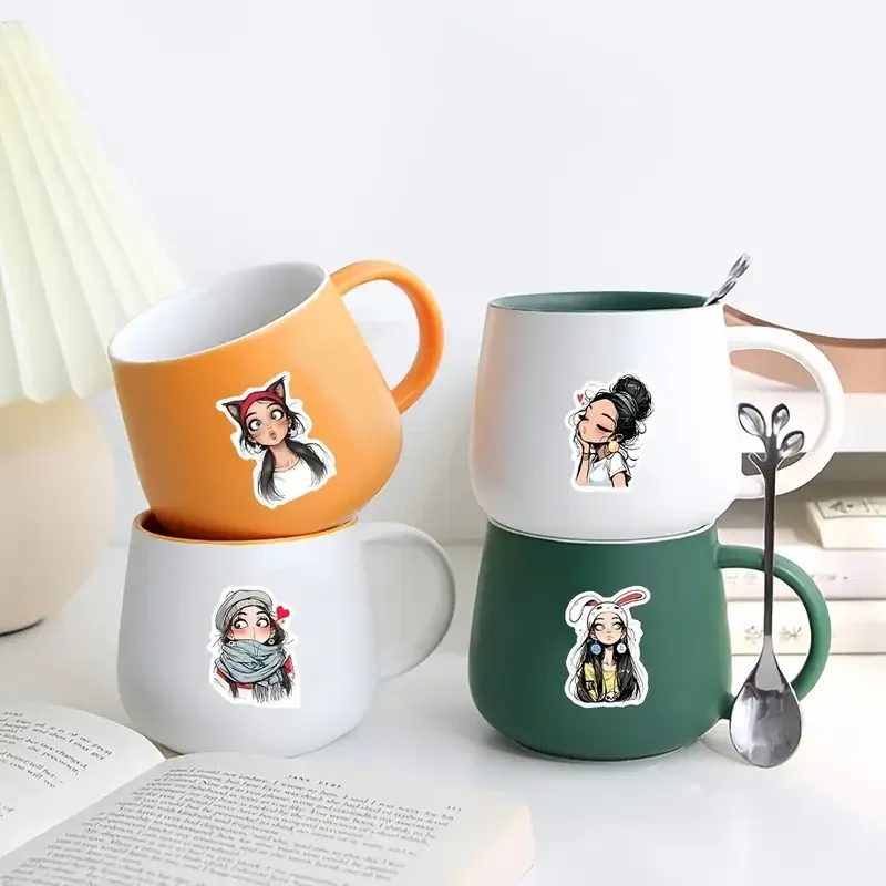 Набор виниловых стикеров девушки – 50 шт Киев - изображение 5