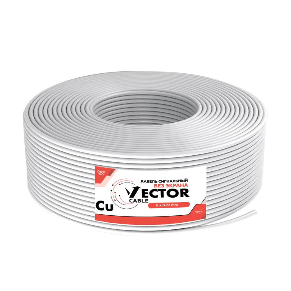 Кабель сигнальний Vector 6х0.22 Cu 100m (35-00021) Київ - фото 2
