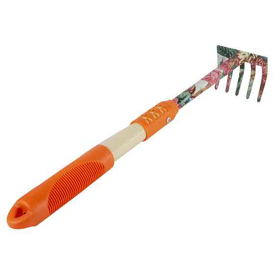 Грабли 5-ти зубов (orange) (TPR) FLORA (5043024) Ровно