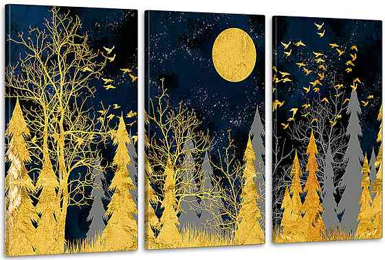 Модульна картина у вітальню/ спальню  Ліс    ART-125_3A 100х150 см Київ