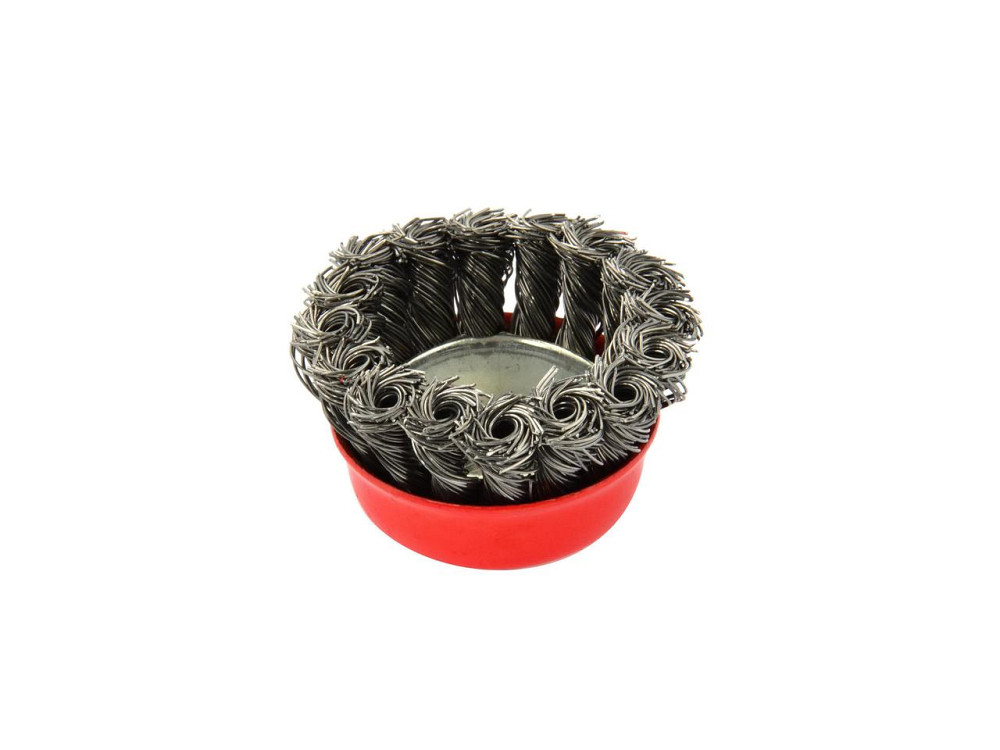 КШМ Щітка дротяна "GEKO" торцева зі стальних скручених дротиків 65мм Київ - фото 2