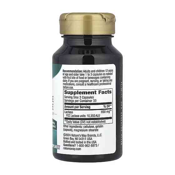 Фермент лактаза Nature's Way Lactase Enzyme - 100 caps Луцьк