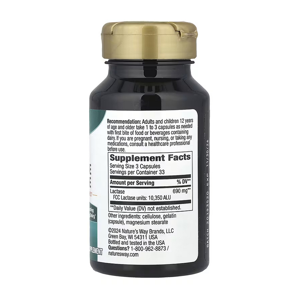 Фермент лактаза Nature's Way Lactase Enzyme - 100 caps Луцк - изображение 2