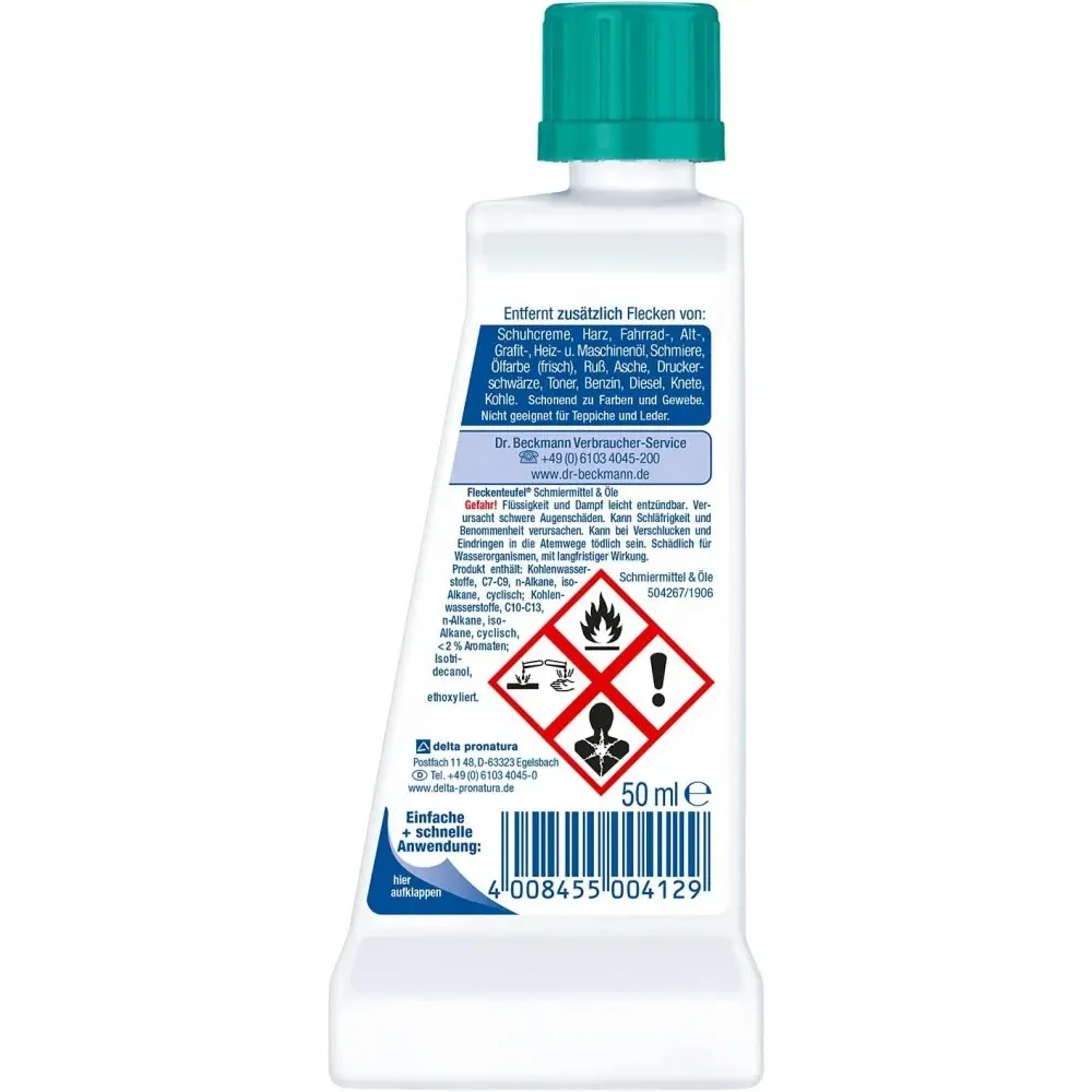 Выводитель пятен от автомобильного масла, битума и воска Dr.Beckmann Fleckenteufel Schmiermittel&Öle Львов - изображение 6