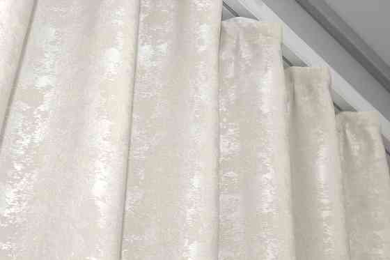 Комплект готових штор VR-Textil Жакард Sultan YL № 1294ш Молочний 150х270 см 2 шт (33-0142) Київ