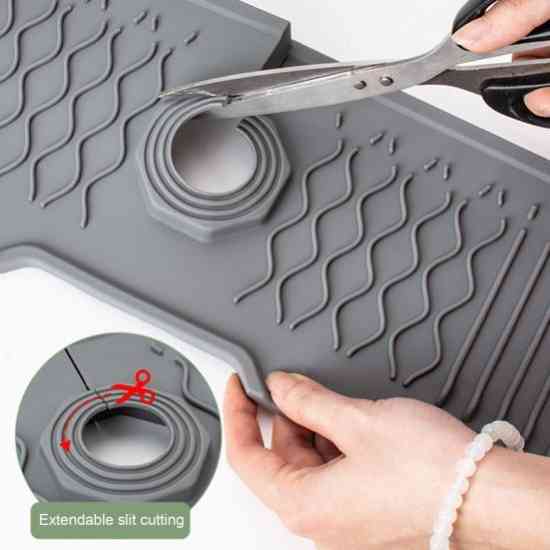 Силіконовий килимок під кран для зливу води в раковину 36*14 см Вінниця