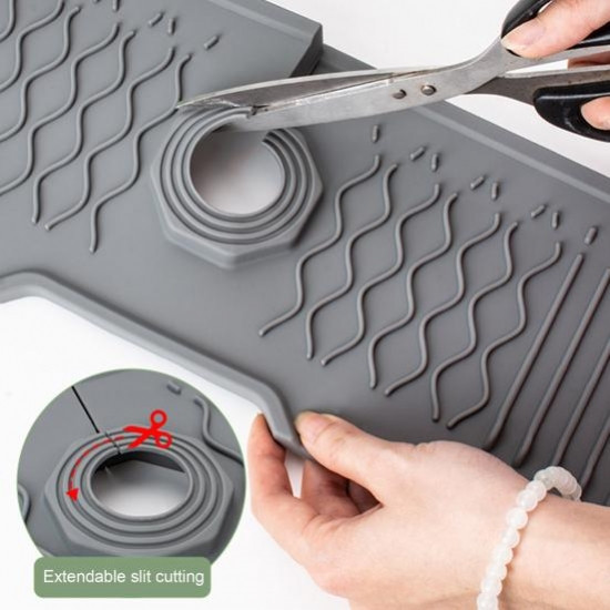 Силиконовый коврик под кран для слива воды в раковину 36*14 см Винница - изображение 4