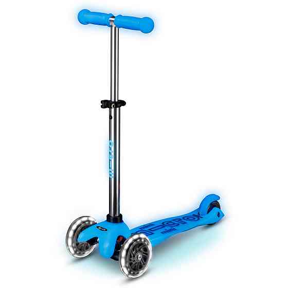 Самокат Micro серії Mini Deluxe Glow LED – Арктичний синій Дніпро
