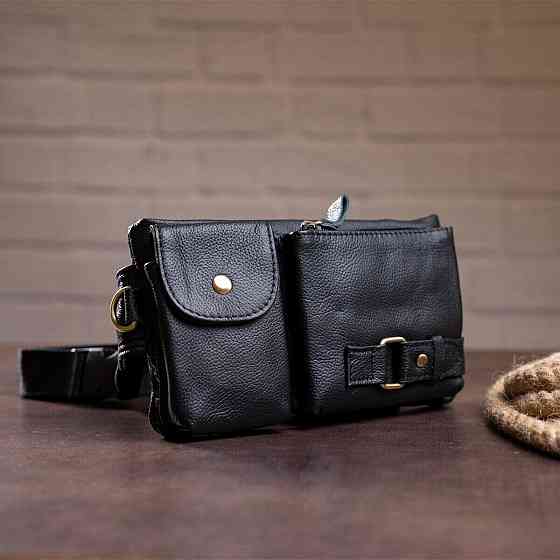 Сумка на пояс Vintage 14734 Чорна Київ