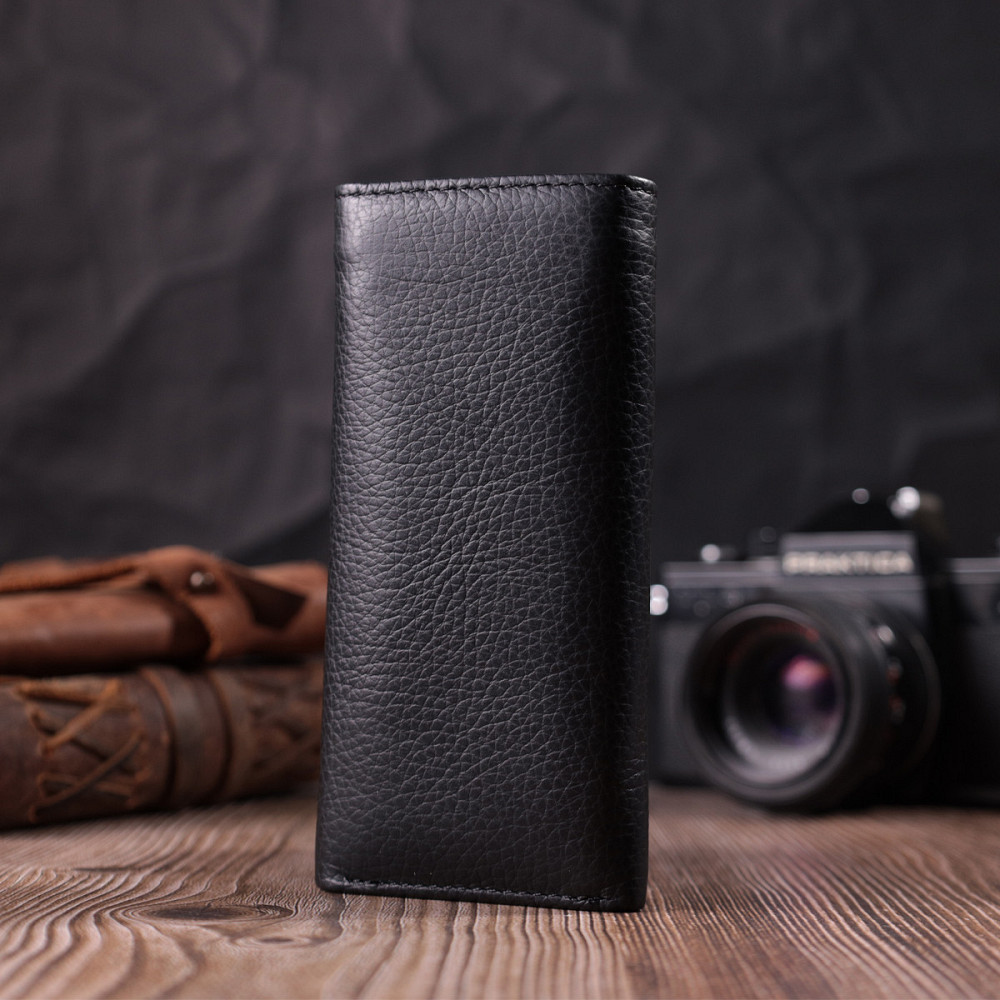 Шкіряна ключниця з функцією гаманця, чорна (ST Leather) Київ - фото 19