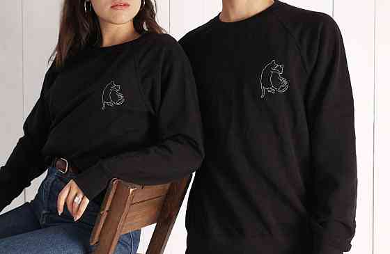 Парні світшоти для хлопця та дівчини — Котики Чернівці