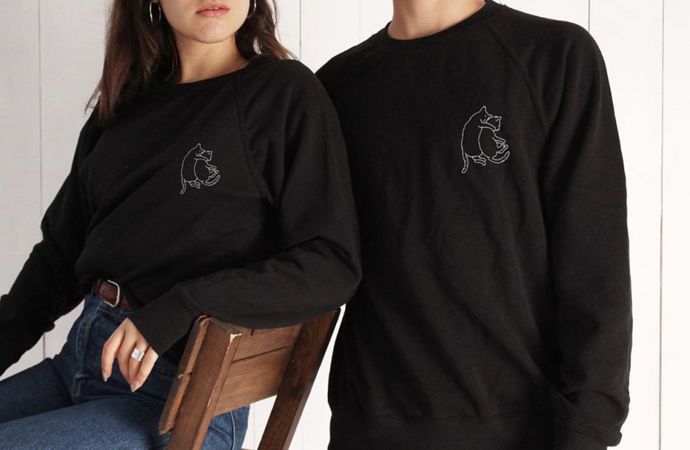 Парні світшоти для хлопця та дівчини — Котики Чернівці - фото 1