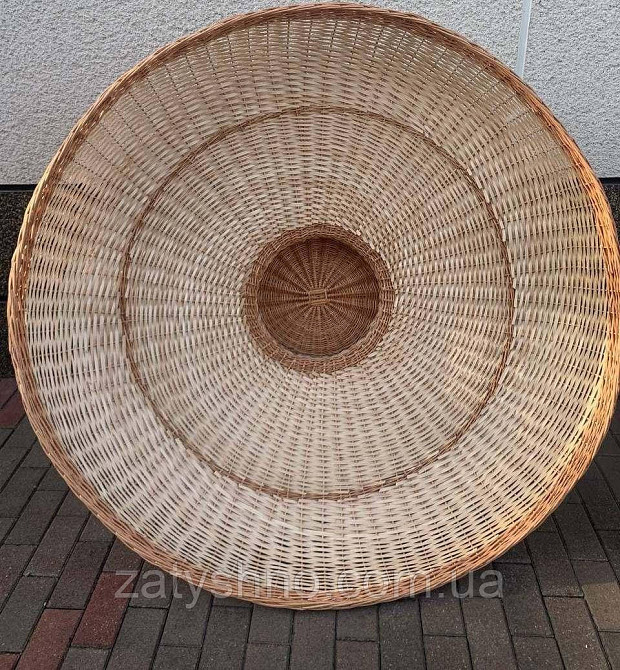 Велика плетена люстра з лози Київ - фото 7