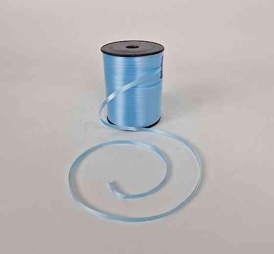 Стрічка для повітряних куль і подарунків 300 метрів блакитна (1 пачка) Харків