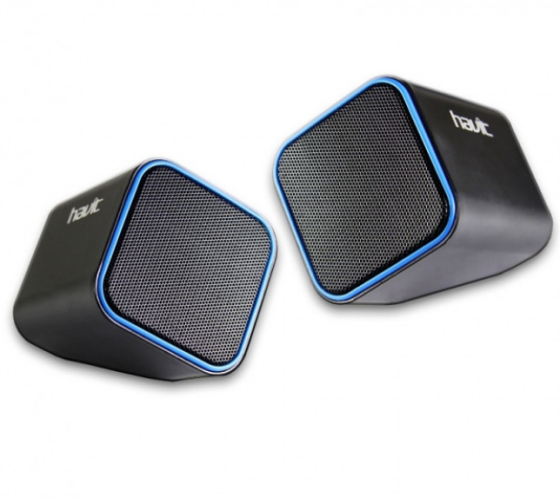Акустична система 2.0 HV-SK473 4W USB дротова чорний/блакитний Havit Житомир