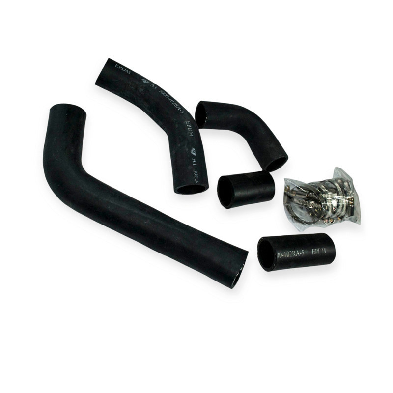 Патрубок ЗАЗ 1102 Таврія (к-кт 5 шт) з хомутами AT радіатора Мукачево - фото 1