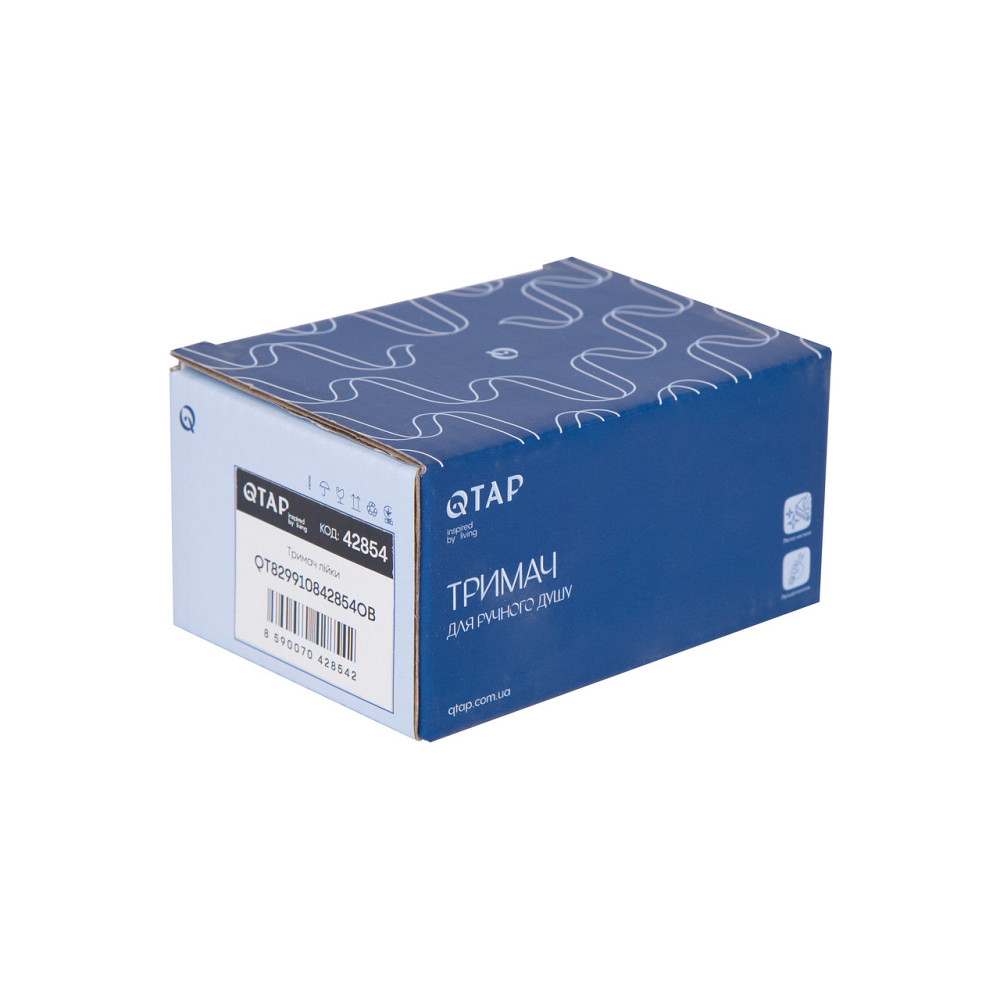 Тримач для ручного душу Qtap Spojecti округлий QT829910842854OB Black Matt Київ - фото 4