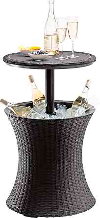 Стіл-бар пластиковий Keter Cool Bar Rattan, коричневий Київ