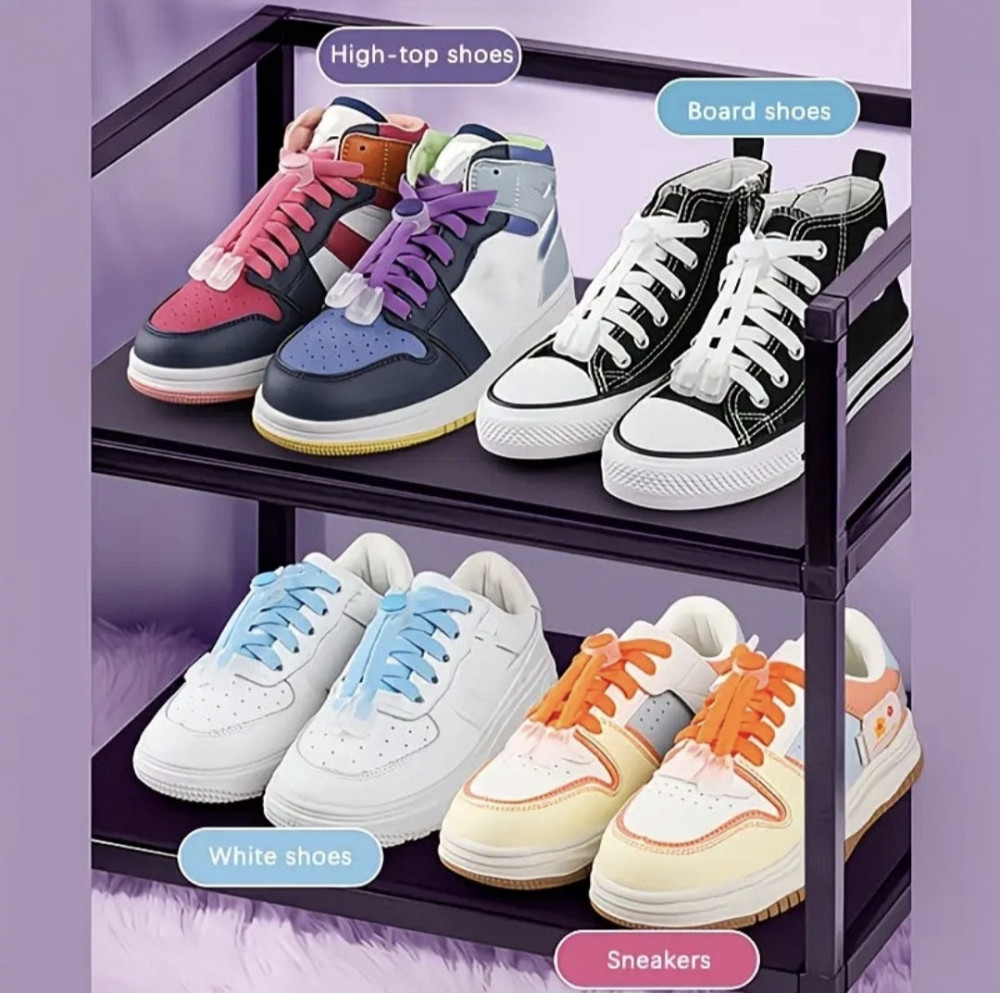 Шнурки еластичні без зав'язок з пластиковими фіксаторами Жовтий Смела - изображение 2