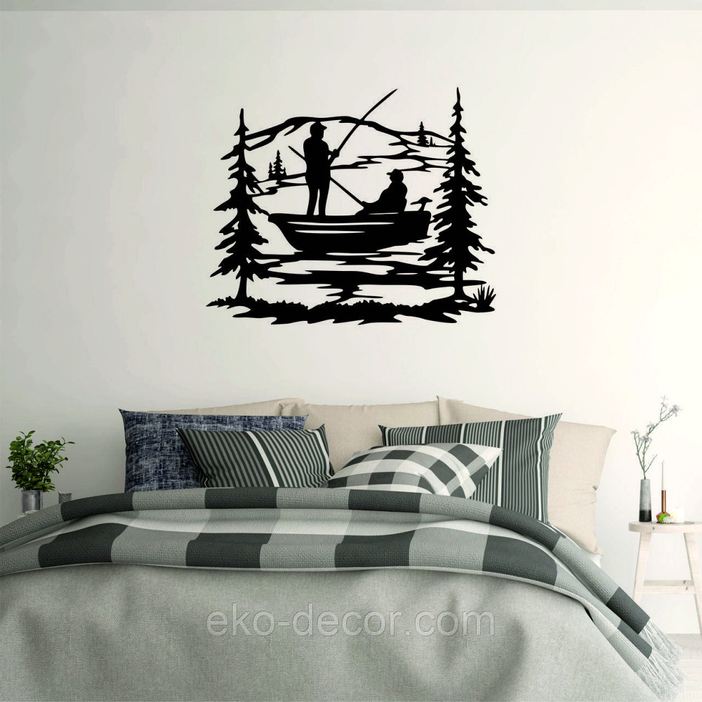 Декоративне настінне Панно «Рибалка», Декор на стіну Київ - фото 2