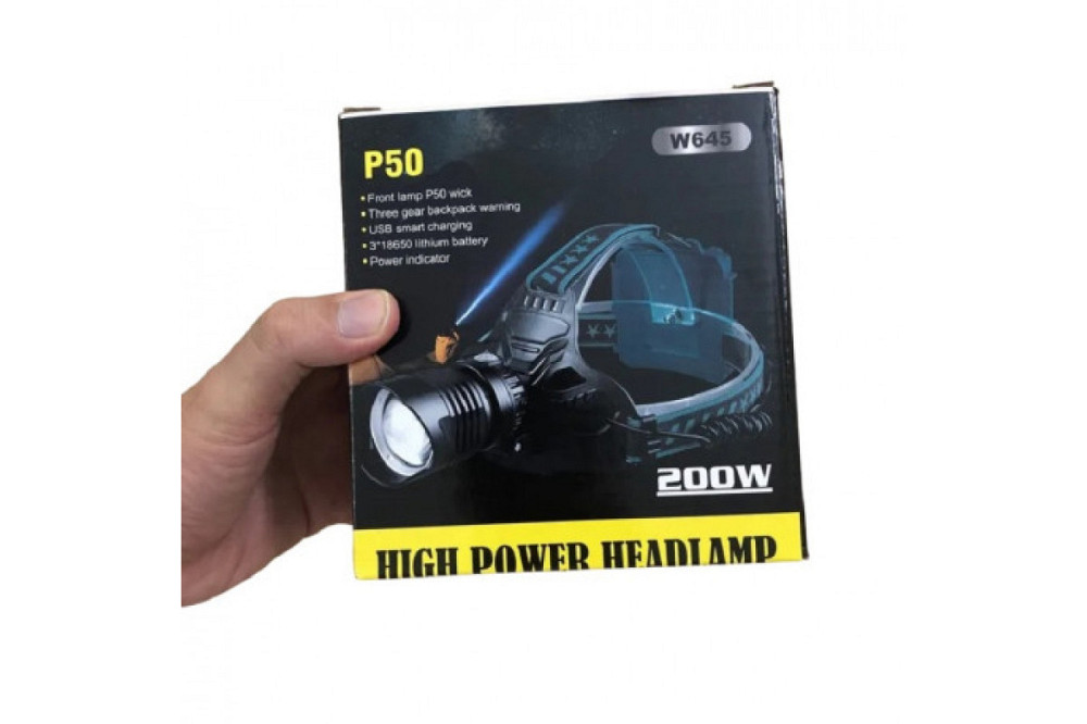 Потужний ліхтарик налобний акумуляторний High Power HeadLamp P50 Одеса - фото 7