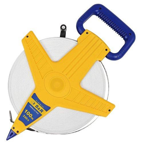 Рулетка S&R FIBERGLASS TAPE 100 м x 13 мм Одеса - фото 1