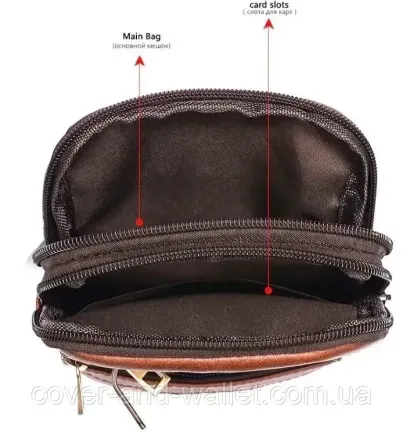 Светло-коричневая мужская кожаная сумка через плечо небольшого размера PS Leather 14724 Киев