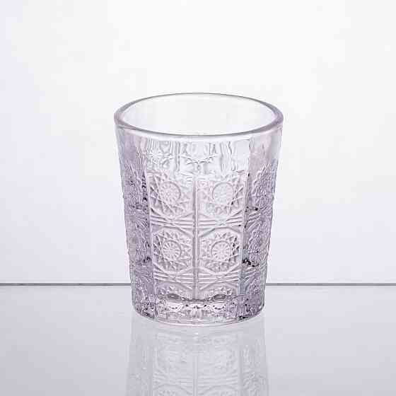 Yiwu Набір скляних стаканів 6 шт по 50 мл з візерунком, прозорі HP-19-132 Коломия