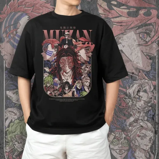 Футболка для підлітка хлопчика з принтом Клинок Рассекающий Демонов Музан 2 Розмір 160 Anime10722 Дніпро