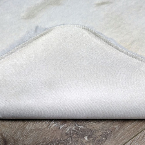 Килимок для підлоги з еко-хутра ТМ Dariana Elegant 75*150 см ванільно-бежевий Житомир - фото 7