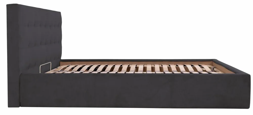 Кровать Двуспальная Chester VIP 180 х 190 см Мисти Dark Grey С дополнительной металлической цельносварной рамой Темно-серый Киев - изображение 4