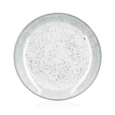 Тарілка Ardesto Siena, 19см, порцеляна, біло-сірий (AR2919SW) Вінниця