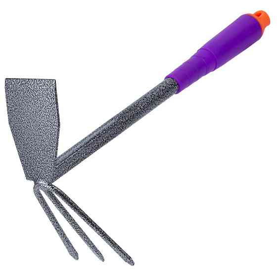 Мотыга комбинированная плоская + 3-х зубая (полая ручка) (ABS) GRAD (5044665) Киев