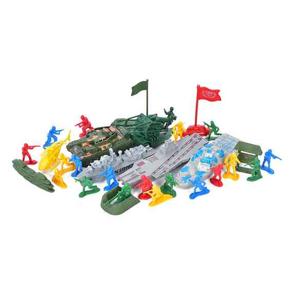 Игровой набор Солдатики Bambi 8899-49-50 с транспортом Вид 2 Винница