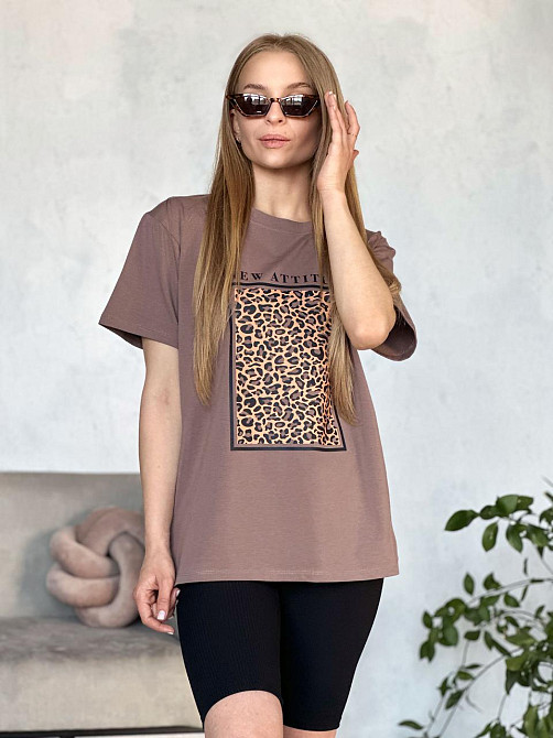 Летний спортивный костюм с принтом леопард Faster Киев - изображение 10