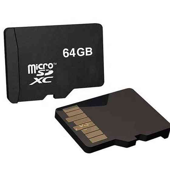Картка пам'яті високошвидкісна microSD 64GB / Карта мікро SD / Флешка у телефон / Мікро сд Київ