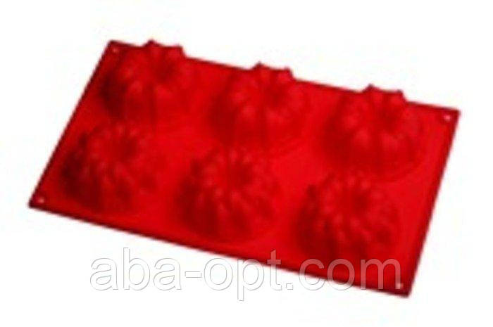 Силиконовая форма на 6 изделий 