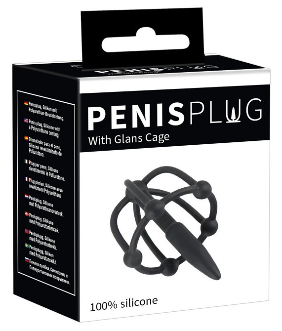 Стимулятор уретри - Penis Plug with Glans Cage Sex Aura Київ - фото 1