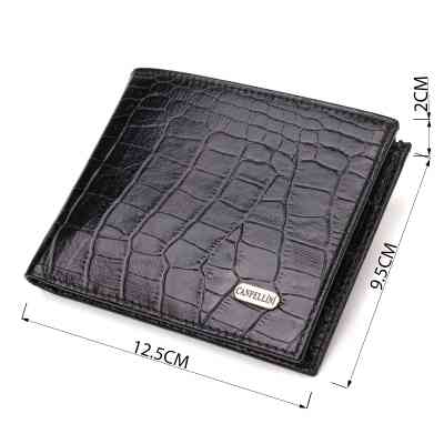 Портмоне Canpellini Из натуральной кожи Черное (21867) Винница